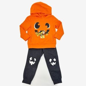 Cat & Jack Halloween Candy Corn Hoodie & Sweatpants Set (4T)